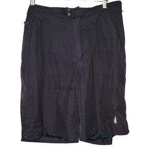 Johnnie-O Large Black Polyester Grip Waist Men's Board‎ Shorts Zipper Pockets L